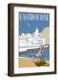 Eastbourne - Dave Thompson Contemporary Travel Print-Dave Thompson-Framed Giclee Print