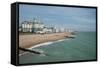 Eastbourne from the pier, East Sussex, England, United Kingdom, Europe-Ethel Davies-Framed Stretched Canvas