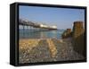 Eastbourne Pier, Beach and Groynes, Eastbourne, East Sussex, England, Uk-Neale Clarke-Framed Stretched Canvas