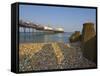 Eastbourne Pier, Beach and Groynes, Eastbourne, East Sussex, England, Uk-Neale Clarke-Framed Stretched Canvas