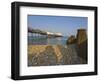 Eastbourne Pier, Beach and Groynes, Eastbourne, East Sussex, England, Uk-Neale Clarke-Framed Photographic Print