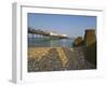 Eastbourne Pier, Beach and Groynes, Eastbourne, East Sussex, England, Uk-Neale Clarke-Framed Photographic Print