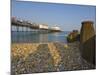 Eastbourne Pier, Beach and Groynes, Eastbourne, East Sussex, England, Uk-Neale Clarke-Mounted Photographic Print