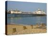 Eastbourne Pier, Beach and Groynes, Eastbourne, East Sussex, England, United Kingdom, Europe-Neale Clarke-Stretched Canvas