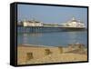 Eastbourne Pier, Beach and Groynes, Eastbourne, East Sussex, England, United Kingdom, Europe-Neale Clarke-Framed Stretched Canvas