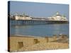 Eastbourne Pier, Beach and Groynes, Eastbourne, East Sussex, England, United Kingdom, Europe-Neale Clarke-Stretched Canvas