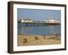 Eastbourne Pier, Beach and Groynes, Eastbourne, East Sussex, England, United Kingdom, Europe-Neale Clarke-Framed Photographic Print