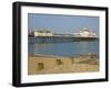 Eastbourne Pier, Beach and Groynes, Eastbourne, East Sussex, England, United Kingdom, Europe-Neale Clarke-Framed Photographic Print