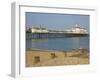 Eastbourne Pier, Beach and Groynes, Eastbourne, East Sussex, England, United Kingdom, Europe-Neale Clarke-Framed Photographic Print