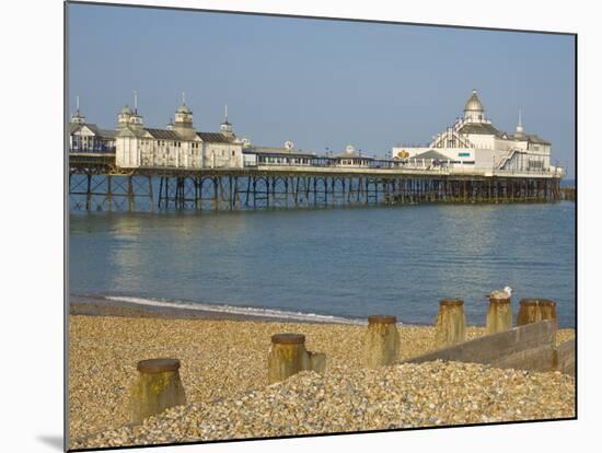 Eastbourne Pier, Beach and Groynes, Eastbourne, East Sussex, England, United Kingdom, Europe-Neale Clarke-Mounted Photographic Print