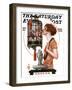 "Easter, 1923," Saturday Evening Post Cover, March 31, 1923-Joseph Christian Leyendecker-Framed Premium Giclee Print