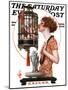 "Easter, 1923," Saturday Evening Post Cover, March 31, 1923-Joseph Christian Leyendecker-Mounted Premium Giclee Print