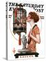 "Easter, 1923," Saturday Evening Post Cover, March 31, 1923-Joseph Christian Leyendecker-Stretched Canvas