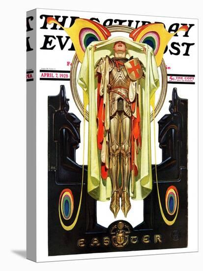 "Easter, 1928," Saturday Evening Post Cover, April 7, 1928-Joseph Christian Leyendecker-Stretched Canvas