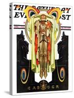 "Easter, 1928," Saturday Evening Post Cover, April 7, 1928-Joseph Christian Leyendecker-Stretched Canvas