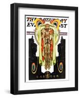 "Easter, 1928," Saturday Evening Post Cover, April 7, 1928-Joseph Christian Leyendecker-Framed Giclee Print