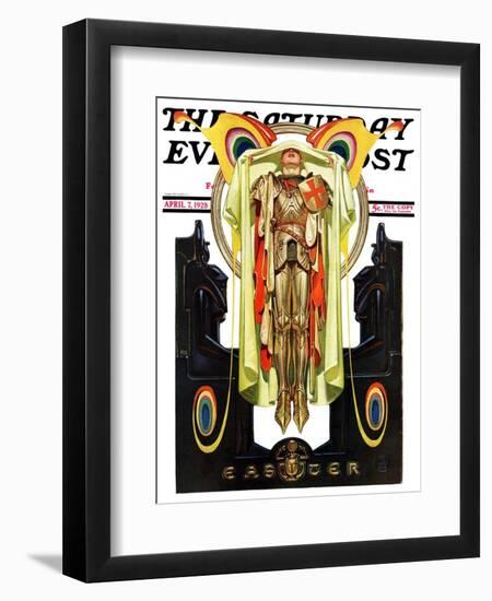 "Easter, 1928," Saturday Evening Post Cover, April 7, 1928-Joseph Christian Leyendecker-Framed Giclee Print