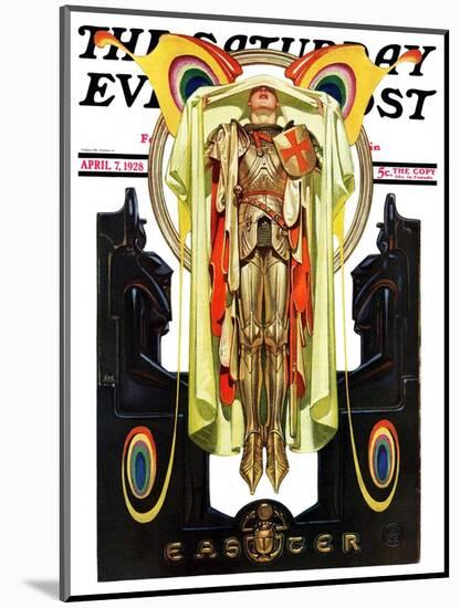 "Easter, 1928," Saturday Evening Post Cover, April 7, 1928-Joseph Christian Leyendecker-Mounted Giclee Print