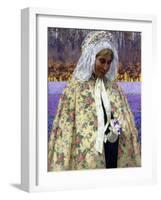 Easter, a Bride in Brabant, C.1904-George Hitchcock-Framed Giclee Print