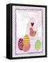 Easter Birdhouse and Eggs-Effie Zafiropoulou-Framed Stretched Canvas