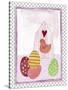 Easter Birdhouse and Eggs-Effie Zafiropoulou-Stretched Canvas