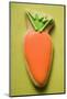 Easter Biscuit (Carrot) on Linen Background-Foodcollection-Mounted Photographic Print