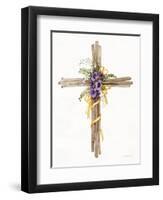 Easter Blessing Cross I-Kathleen Parr McKenna-Framed Art Print