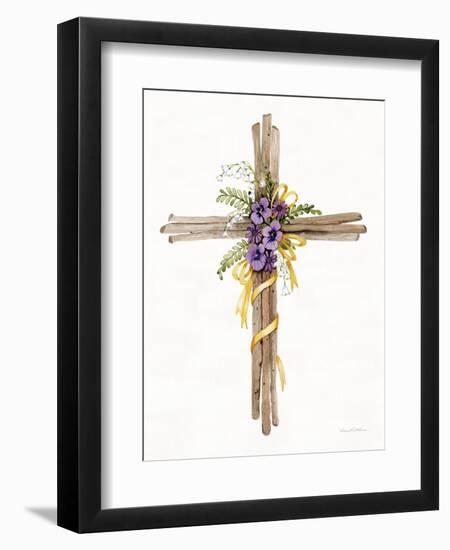 Easter Blessing Cross I-Kathleen Parr McKenna-Framed Art Print