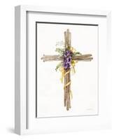 Easter Blessing Cross I-Kathleen Parr McKenna-Framed Art Print