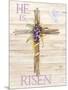 Easter Blessing Saying III with Cross v2-Kathleen Parr McKenna-Mounted Art Print