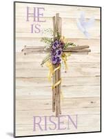 Easter Blessing Saying III with Cross v2-Kathleen Parr McKenna-Mounted Art Print