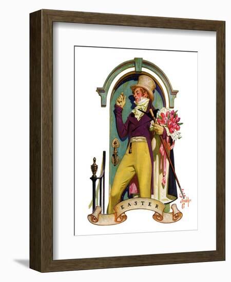 "Easter Bouquet,"April 20, 1935-Joseph Christian Leyendecker-Framed Giclee Print