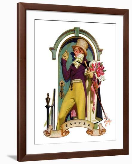 "Easter Bouquet,"April 20, 1935-Joseph Christian Leyendecker-Framed Giclee Print