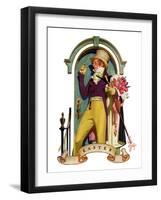 "Easter Bouquet,"April 20, 1935-Joseph Christian Leyendecker-Framed Giclee Print