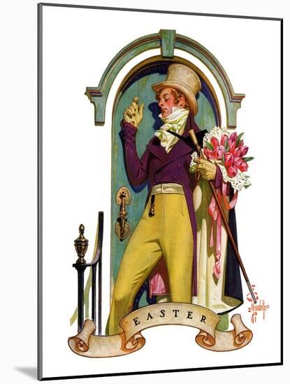 "Easter Bouquet,"April 20, 1935-Joseph Christian Leyendecker-Mounted Giclee Print