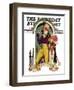 "Easter Bouquet," Saturday Evening Post Cover, April 20, 1935-Joseph Christian Leyendecker-Framed Giclee Print