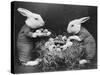 Easter Bunnies and Eggs-null-Stretched Canvas