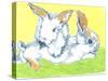 Easter Bunnies-Anna Platts-Stretched Canvas