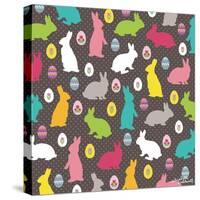 Easter Bunnies-Elizabeth Caldwell-Stretched Canvas