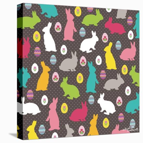 Easter Bunnies-Elizabeth Caldwell-Stretched Canvas