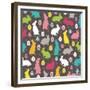 Easter Bunnies-Elizabeth Caldwell-Framed Giclee Print