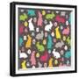 Easter Bunnies-Elizabeth Caldwell-Framed Giclee Print