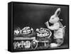 Easter Bunny and Eggs-null-Framed Stretched Canvas