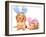 Easter Bunny Dachshunds Puppies-Hannamariah-Framed Photographic Print