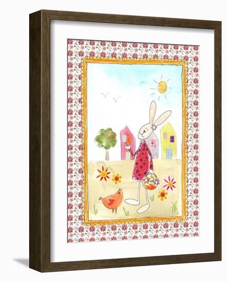 Easter Bunny with Egg-Effie Zafiropoulou-Framed Giclee Print