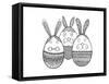 Easter Bunny-Neeti Goswami-Framed Stretched Canvas