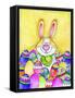 Easter Bunny-Valarie Wade-Framed Stretched Canvas