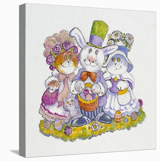 Easter Bunny-Bill Bell-Stretched Canvas