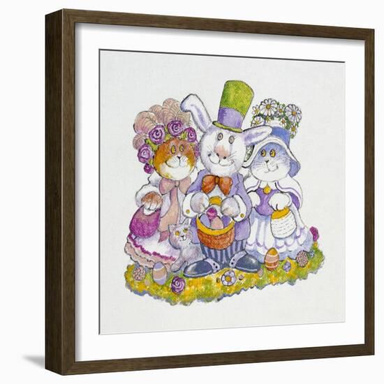 Easter Bunny-Bill Bell-Framed Giclee Print