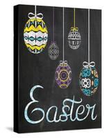 Easter Chalk Eggs-Lauren Gibbons-Stretched Canvas